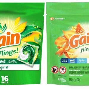 1-20 Packs Gain Flings Laundry Detergent Soap Pacs Original & Island Fresh