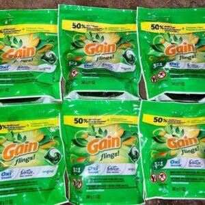 6 packs Gain Original Flings Plus Aroma Boost 3 in 1 —16pacs each, Total 96 pacs