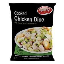 Chicken Dice, cooked, IqF