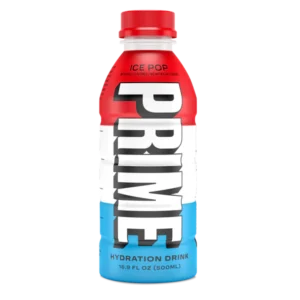 Prime Hydration with BCAA Blend for Muscle Recovery – Ice Pop (12 Drinks, 16.9 Fl Oz. Each)