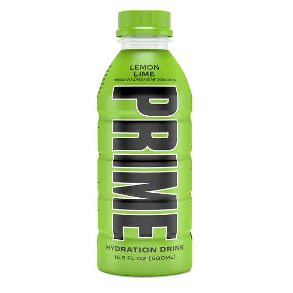 Prime Hydration with BCAA Blend for Muscle Recovery – Lemon Lime (12 Drinks, 16 Fl Oz. Each)