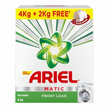 Ariel Matic Front Load Detergent Washing Powder – 4 Kg+2 KG free
