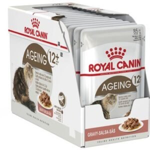 ROYAL CANIN AGEING 12+ GRAVY ADULT CAT WET FOOD 85G 12 PACK