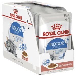 ROYAL CANIN CAT POUCHES INDOOR 7+ 12X85G