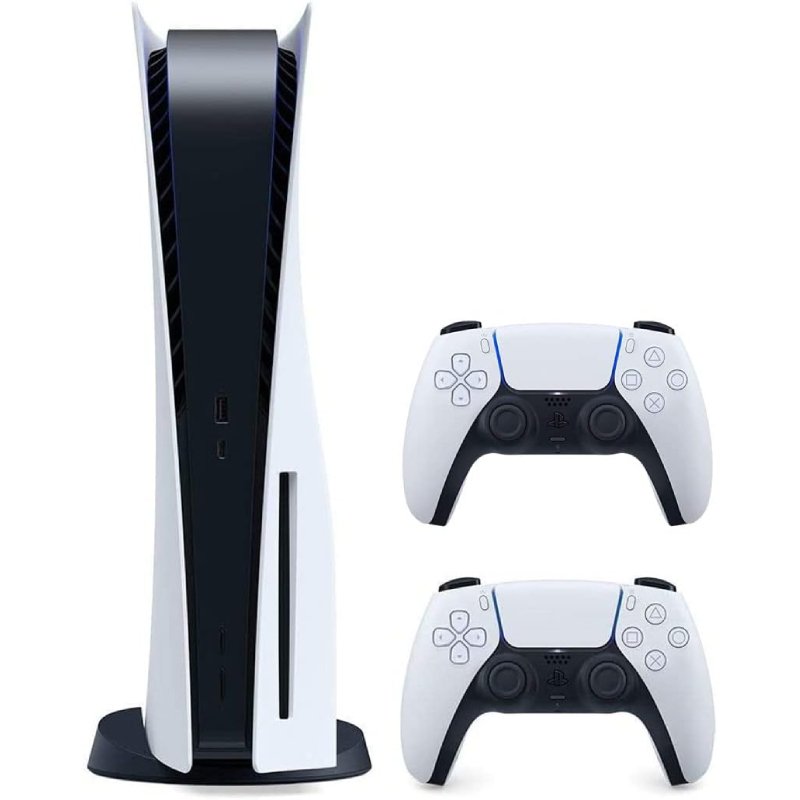 Sony PlayStation 5 Console 825GB CD Version with Extra DualSense Wireless Controller