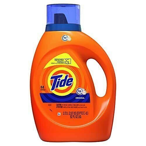 Tide Laundry Detergent Liquid Soap,High Efficiency (HE),Original Scent, 64 Loads