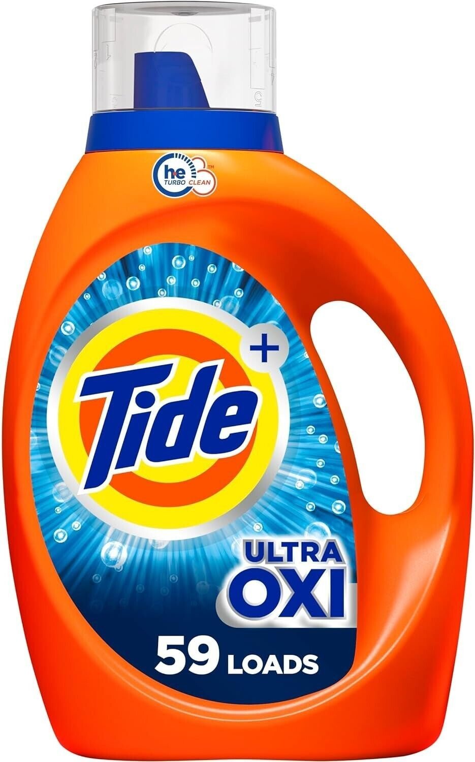 Tide Ultra Oxi Laundry Detergent Liquid Soap, High Efficiency (He), 59 Loads, Bl