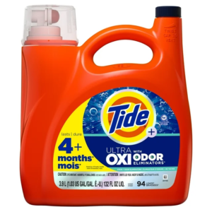 Tide Ultra OXI with Odor Eliminators Liquid Laundry Detergent, 132 fl oz, 94 Loa